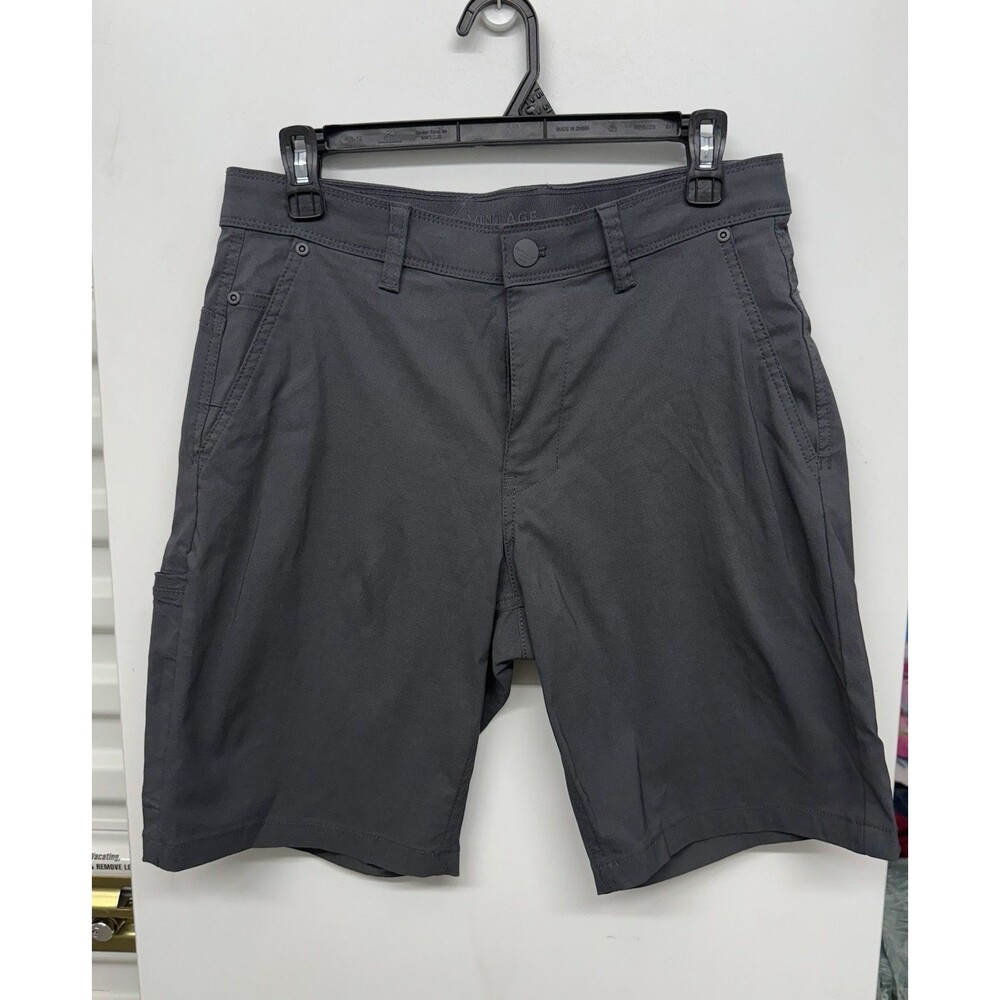 Men's Weatherproof Vintage Gray Quick Dry Light weight Performance Shorts 30